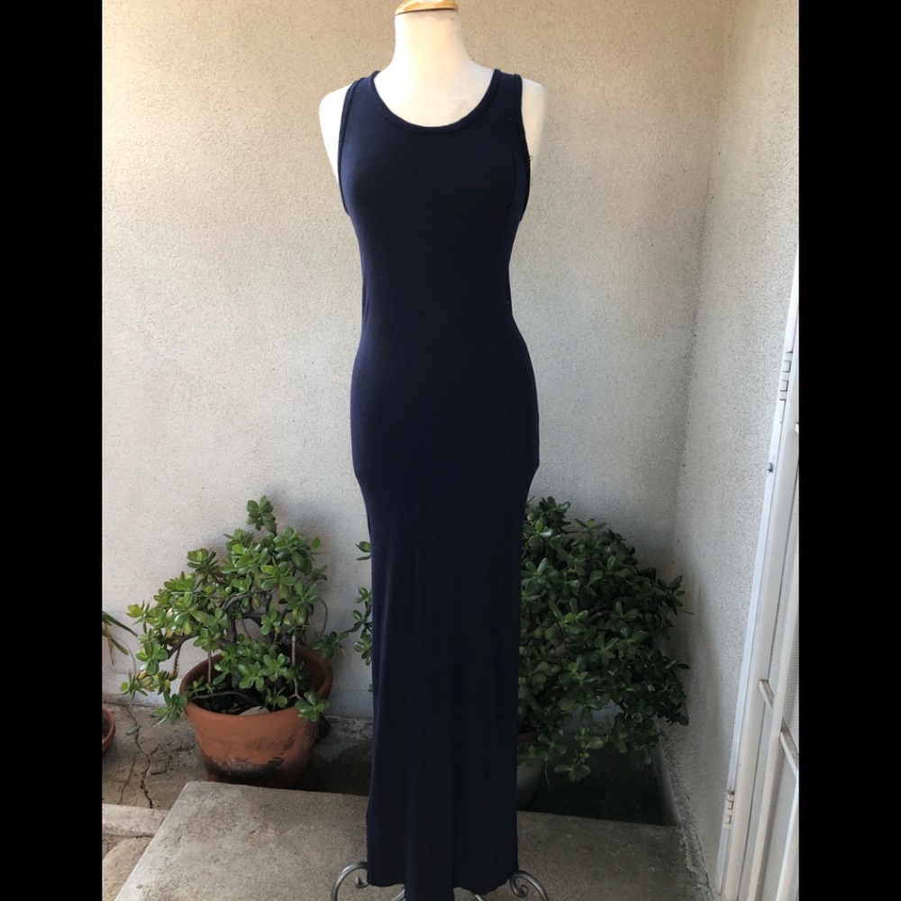 Bodycon long dress blue sz 40 S Stefanomortari